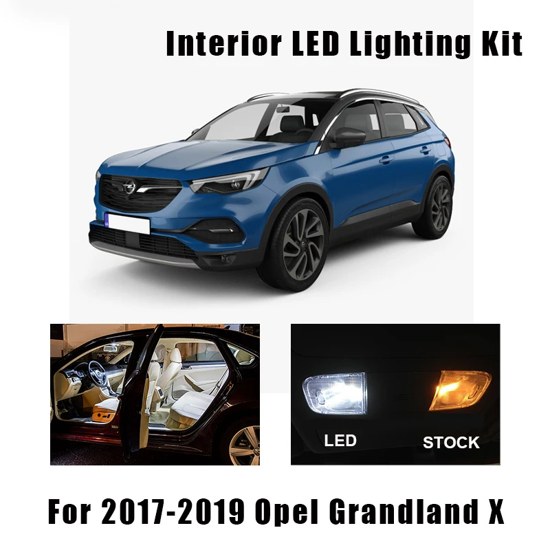 Toll Duchess Cape 13pcs White Canbus Error Free Led Car Interior Lights Kit For Vauxhall Opel  Grandland X A18 2017 2018 2019 Map Dome Trunk Lamp - Signal Lamp -  AliExpress