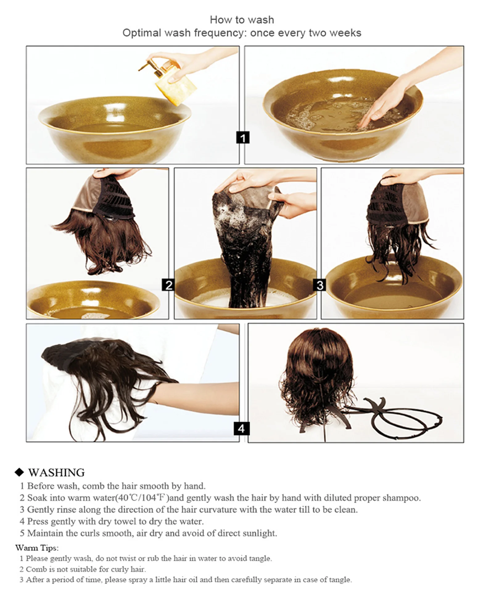 Peruca para as Mulheres Perucas de Cabelo Henry Margu Longo Ondulado Loira Marrom Ombre Sintético Natural Cosplay Parte Média Alta Temperatura 19 Apliques e perucas