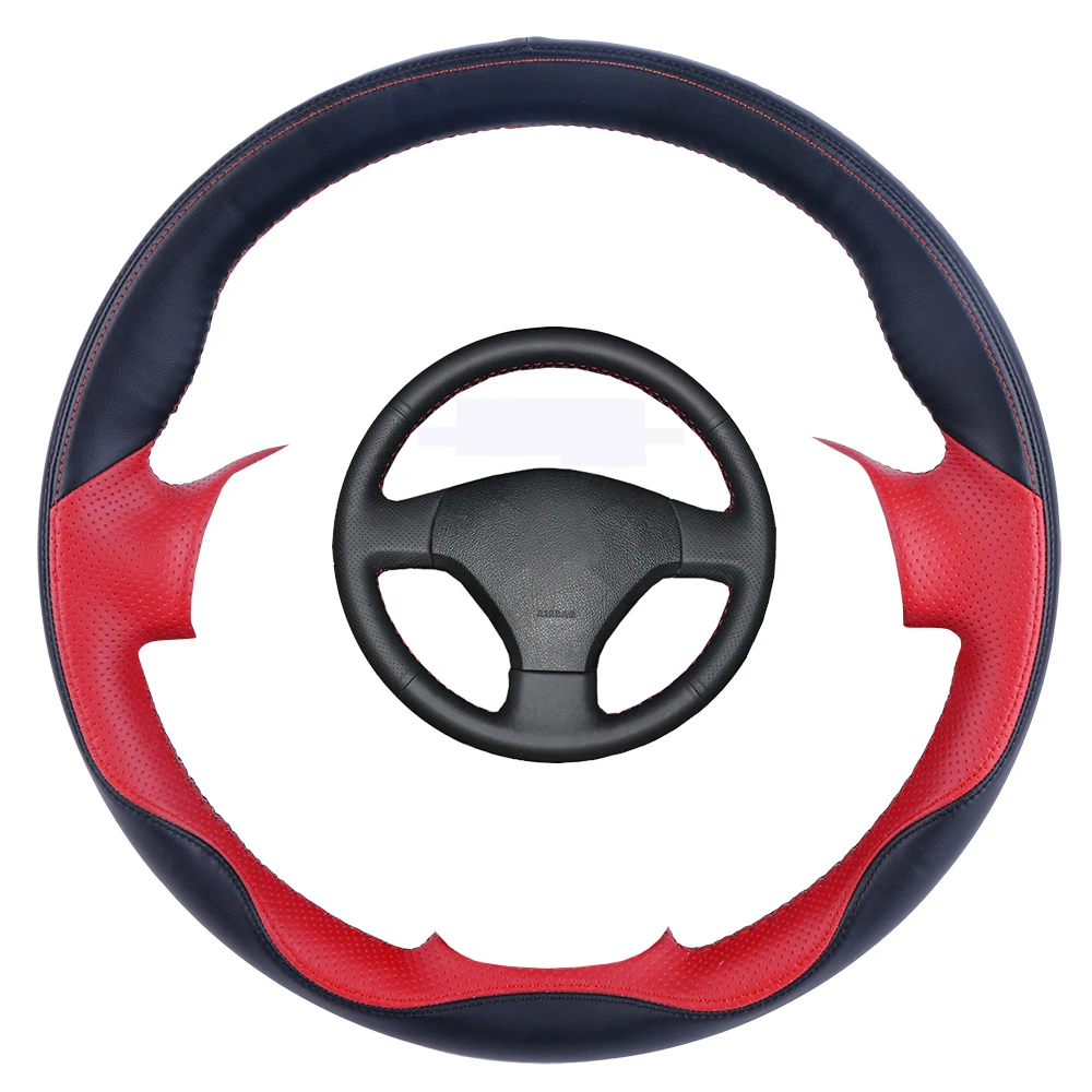 

Black DIY Leather Hand-stitched Car Steering Wheel Cover For Volkswagen Vw Jetta 5 2006-2010 For Old Jetta