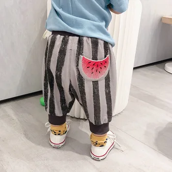 

2020 New Girls Boys Striped Pants Summer Fashion Kids Girls Pants 0-5t