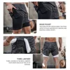 2022 Summer Running Shorts Men 2 in 1 Sports Jogging Fitness Shorts Training Quick Dry Mens Gym Men Shorts Sport gym Short Pants ► Photo 3/6