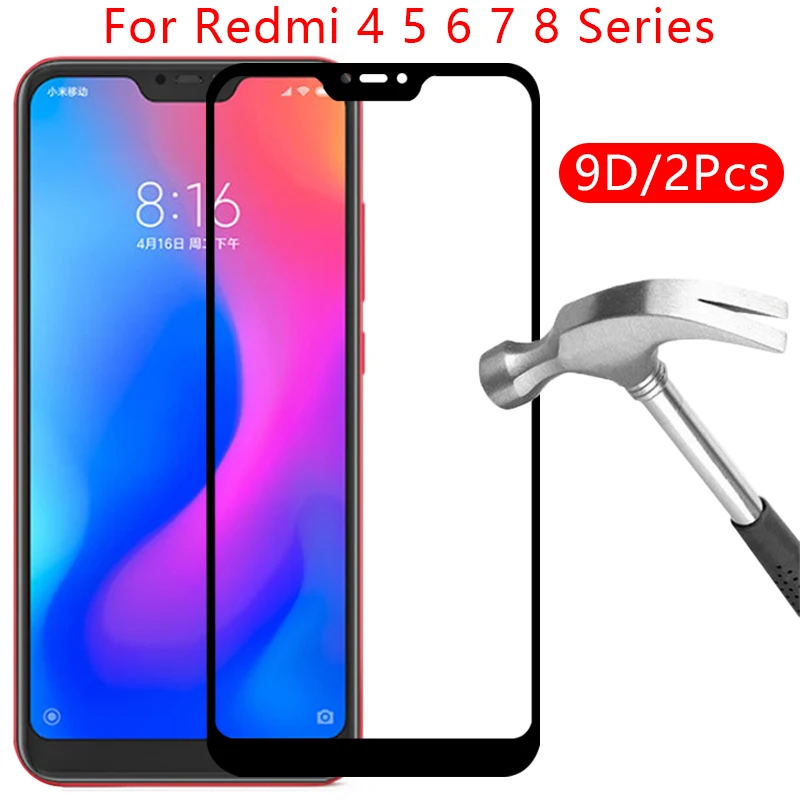 Защитное закаленное стекло 9d для redmi 8a pro dual 7a 6a 5a 4a 4x8 7 6 5 4 a x | Мобильные телефоны и