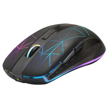 

Rii RM200 2.4G Wireless Mouse 5 Buttons Rechargeable Mobile Optical Mouse with Colorful LED 3 Adjustable DPI Levels for PC