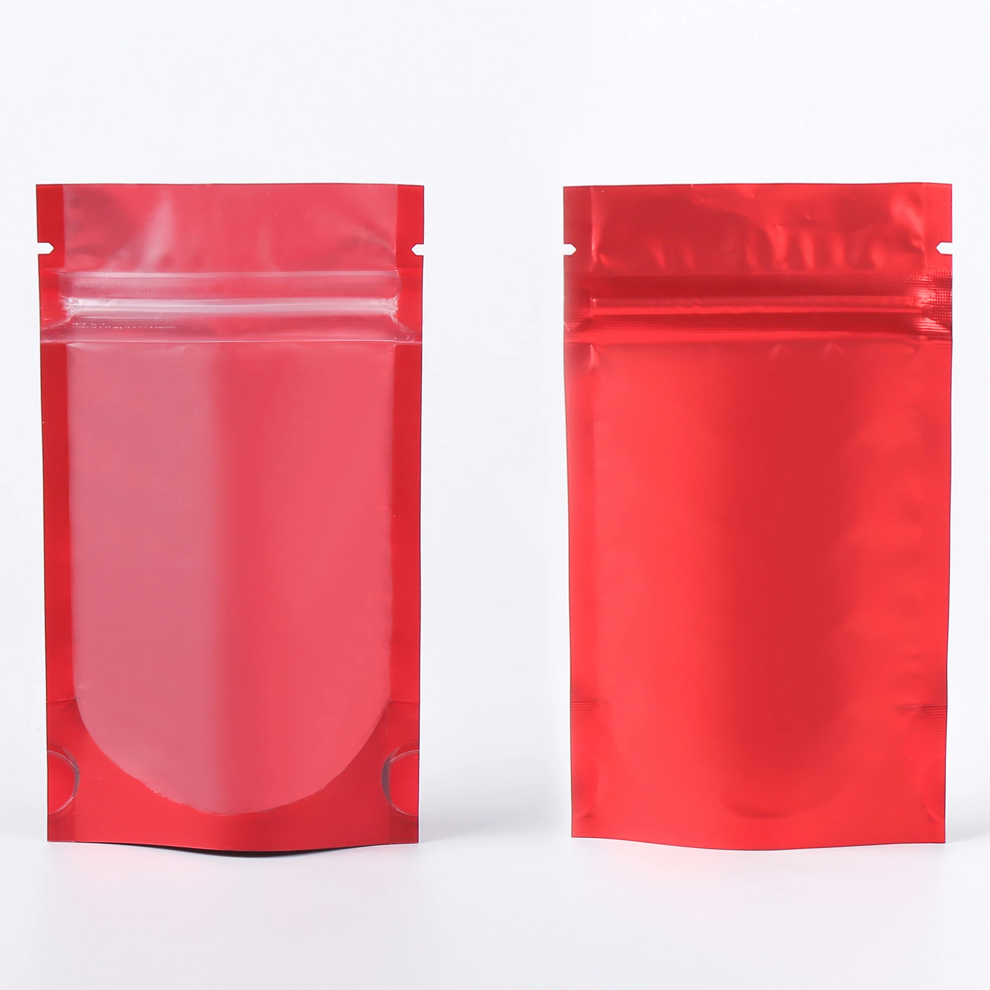 Пакеты для упаковки кофейных зерен перерабатываемые матовые красные пакеты с