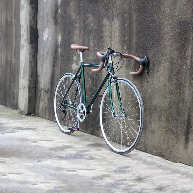 14 Speed Road Bike Bicycle 700c Retro Green Variable Speed