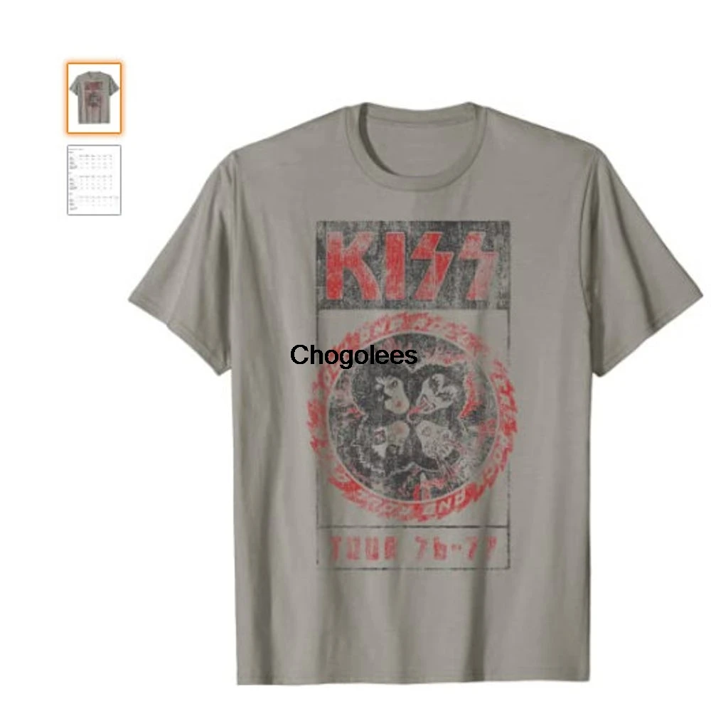 Винтажная Футболка KISS Rock and Roll Over | Мужская одежда