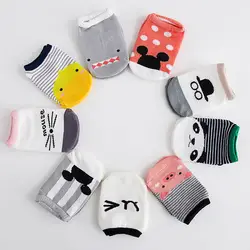 Носки для новорожденных девочек детские повседневные хлопковые носки с английским алфавитом носки для малышей с резиновой подошвой