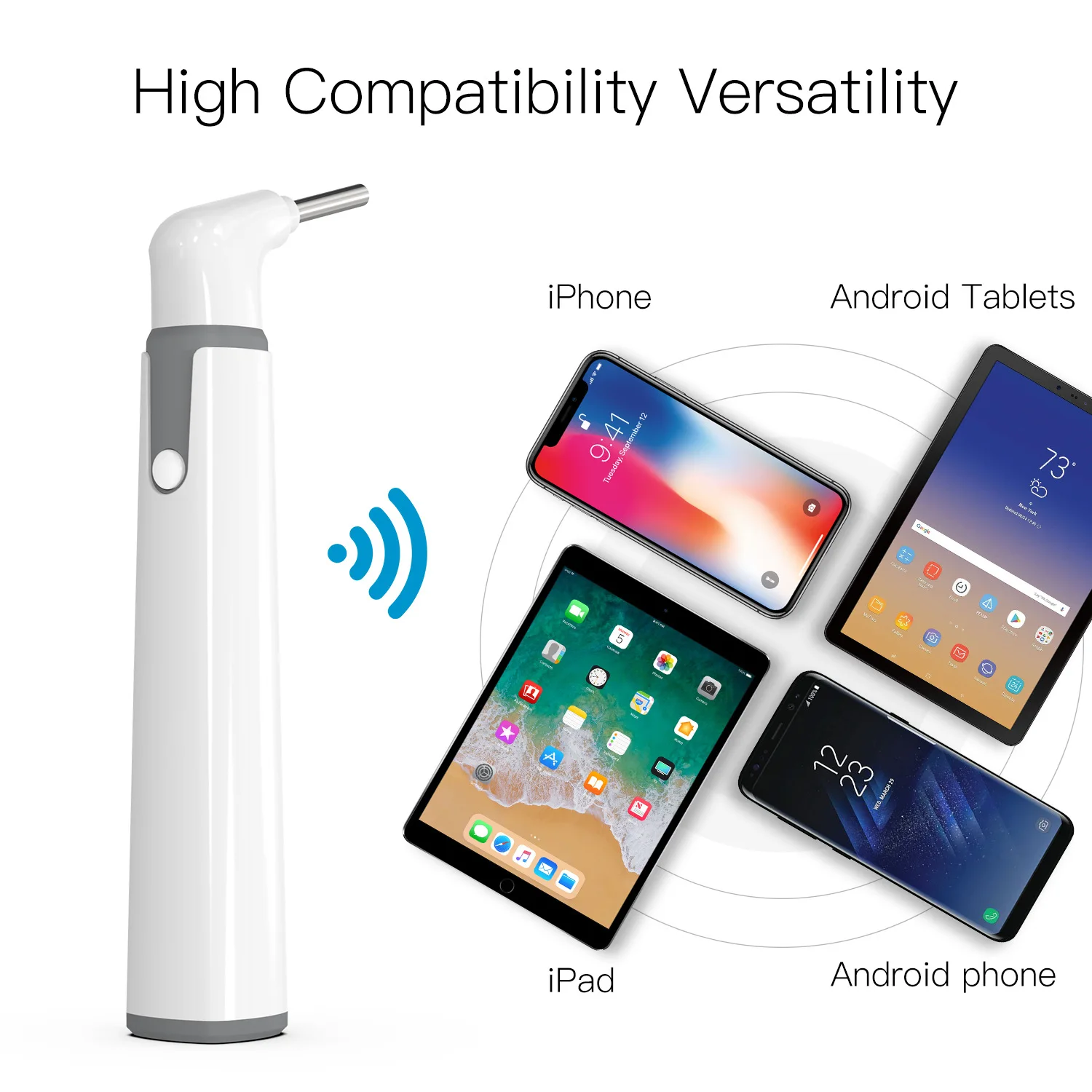 Wifi Ear Otoscope 3.9mm Smart Wireless Portable Visual Earwax Cleaning Endoscope Camera for iPhone Android Phone iPad 3