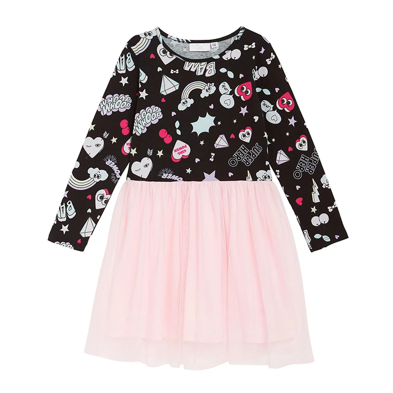 

Yatheen Little Girl Spring/Autumn 2-8T Dress Cotton And Polyester Full Sleeves Fit-and-Flare Causal Dresses Girl Cloth For Girls