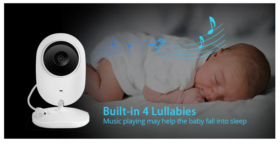 4,3 дюймов беспроводной цветной детский монитор аудио видео детская камера портативная рация монитор температуры камера безопасности ИК ночного видения