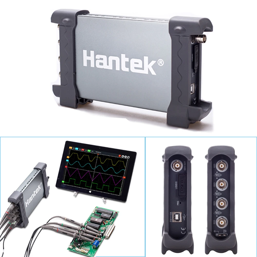 Hantek 6254BD usb осциллограф с цифровым хранением Виртуальный 250 МГц полоса