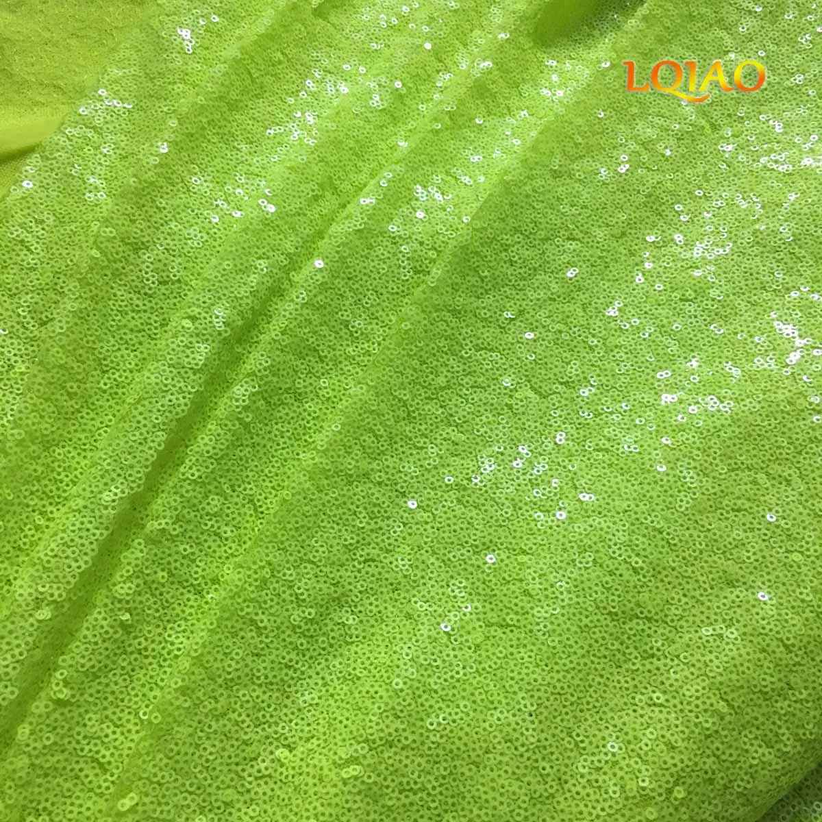 45*120 см Высококачественная блестящая вышитая сетчатая кружевная ткань с блестками неоновая зеленая блестящая ткань для одежды платья свадебные украшения