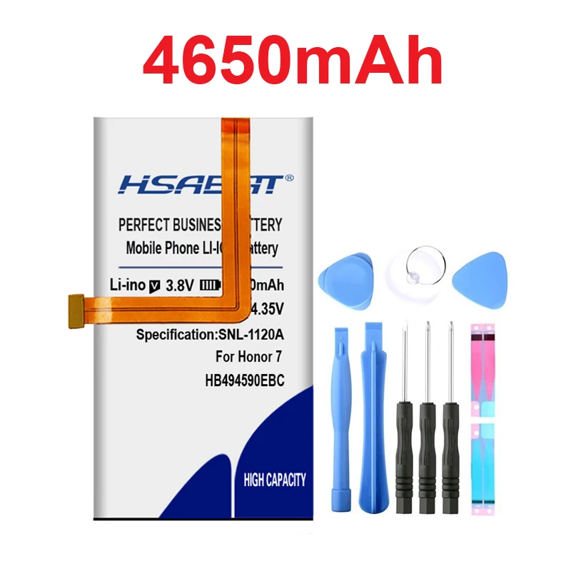 HSABAT 4650 мА/ч, HB494590EBC Батарея для huawei Honor 7 G620 G628 батареи PLK-AL10 PLK-UL00 PLK-TL01H