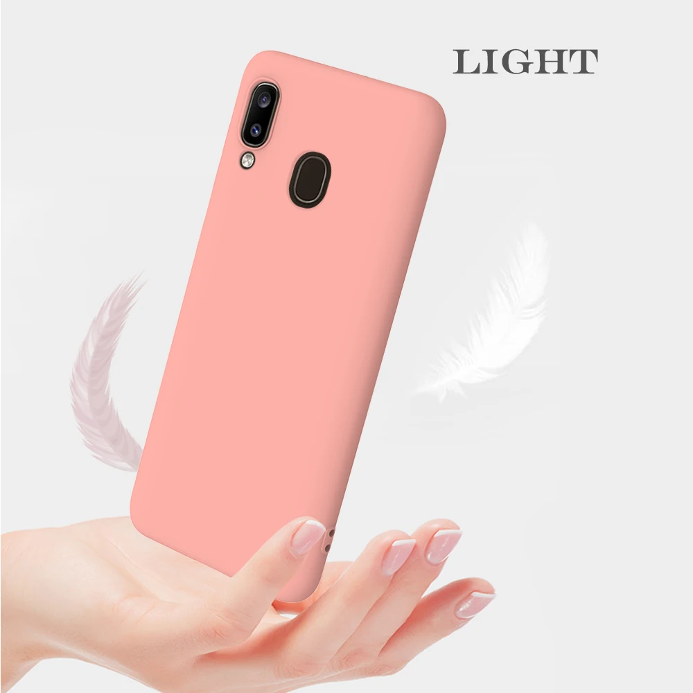 Soft Matte Silicone TPU Phone Case - Solid Color Protective Cover