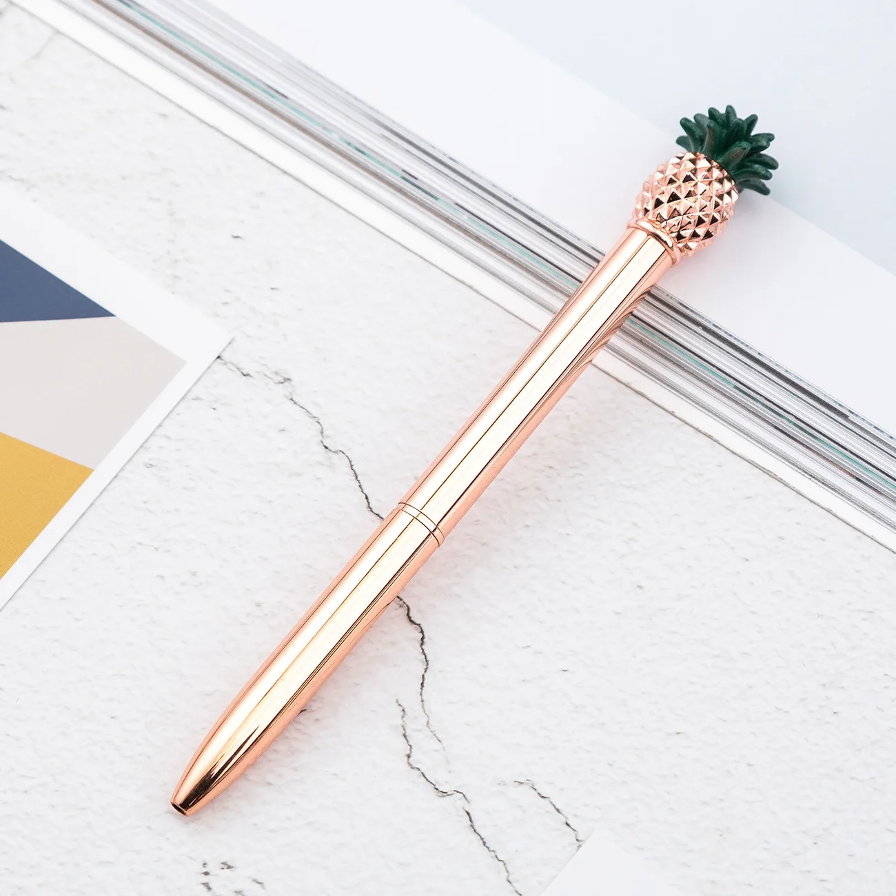 Ballpoint Pen 1 Piece Cute Metal Pineapple