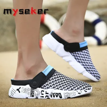 

Summer Men Sneakers Playa Comfort Shoes Men Mesh Casual Shoes Breathable Youth Lazy Shoe Man Ultralight Classic Casual Shoes S6