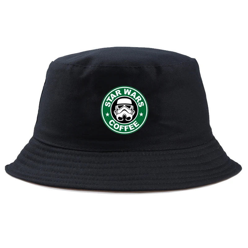 Men Bucket Hats Black Chewbacca Star 