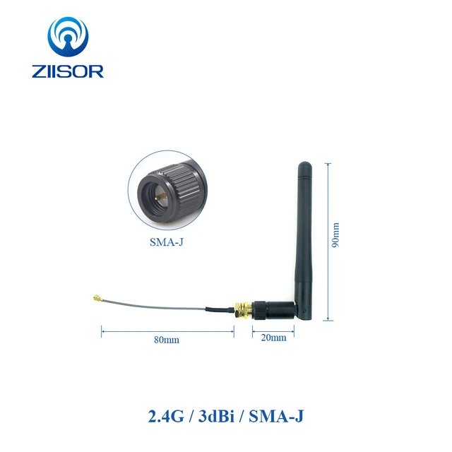 External 2.4 GHz Wifi Antenna with Cable IPEX IPX to Internet Antenna for  Communication 2.4G