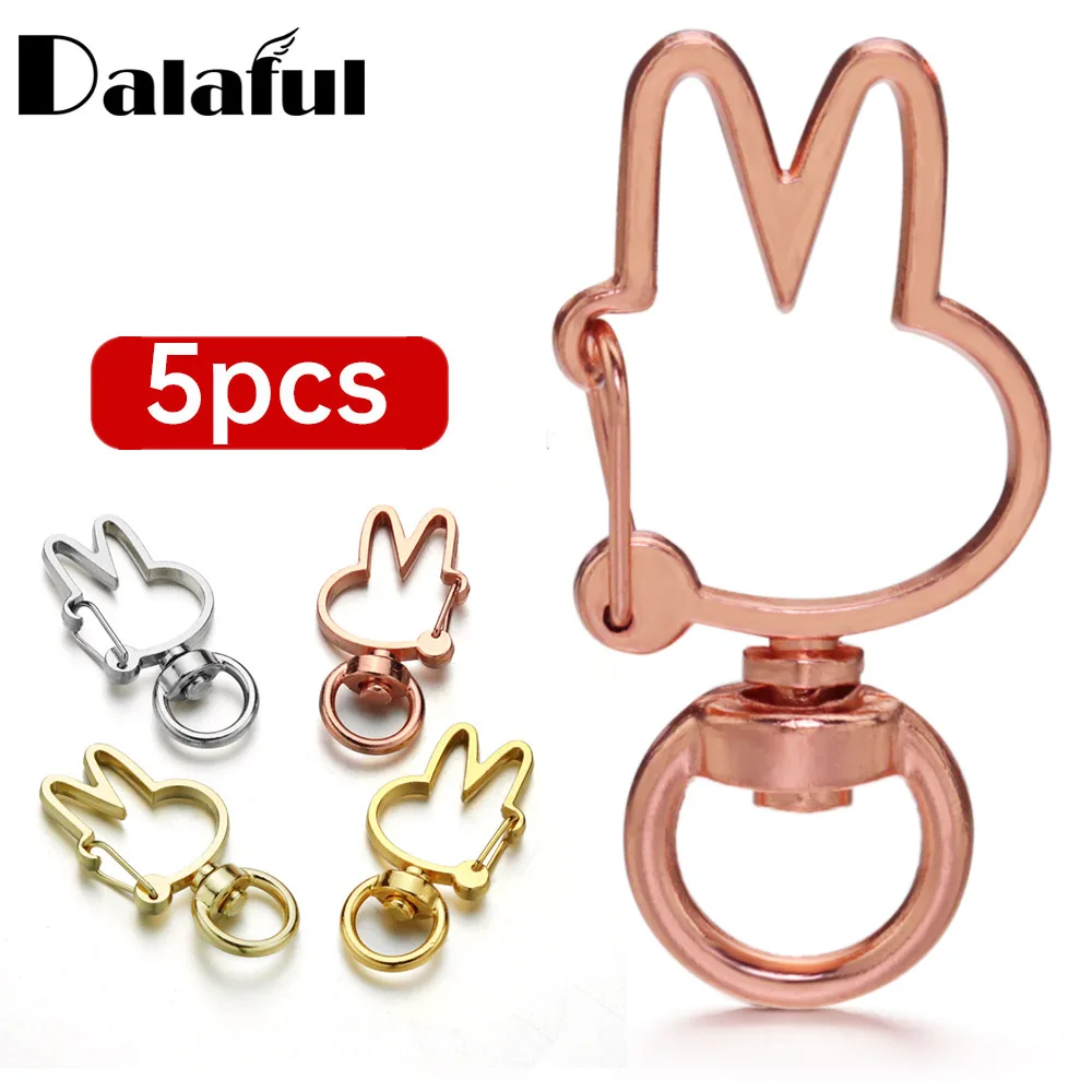 5 шт./лот Kawaii Rabbit DIY аксессуары застежка лобстер крючки фурнитура брелок Подвески