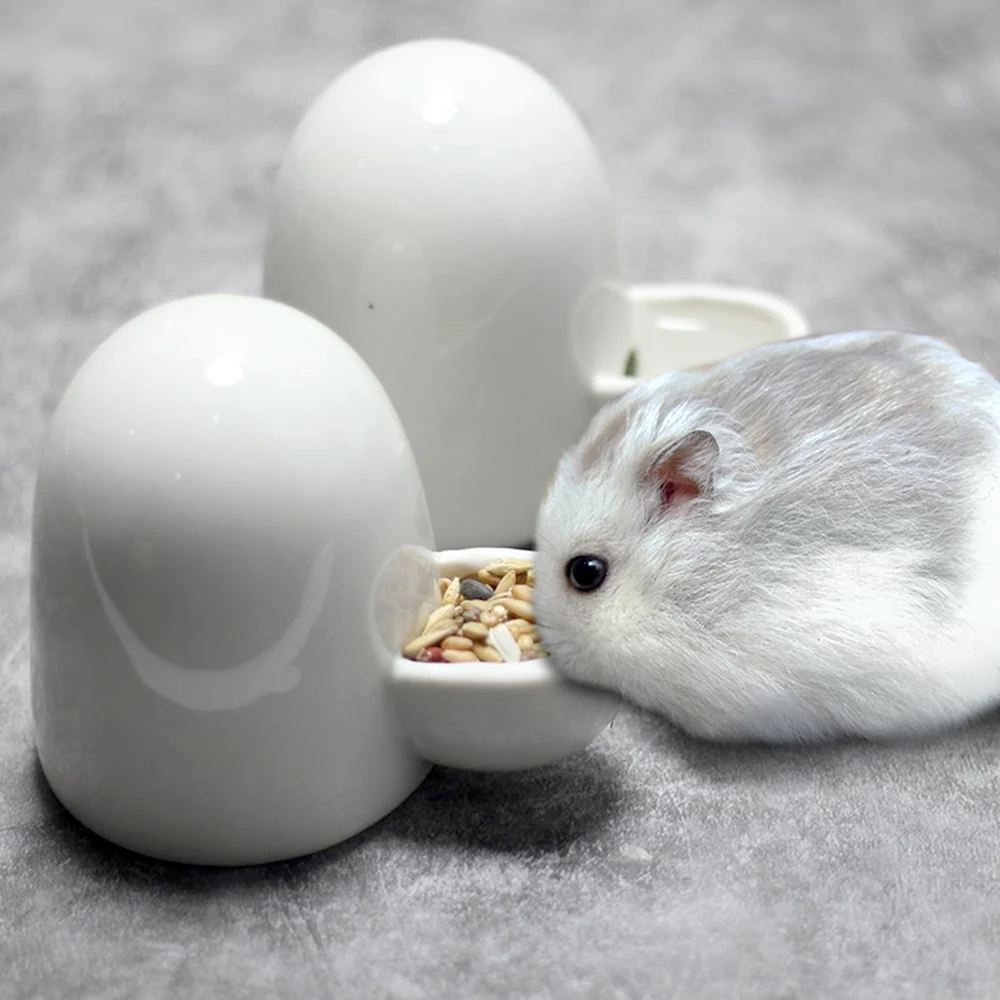 

Ceramic Pet Feeding Bowl Bird Cage Automatic Bird Feeder Portable Water Dispenser Feeder Hamster Hedgehog Feeders Drinkers