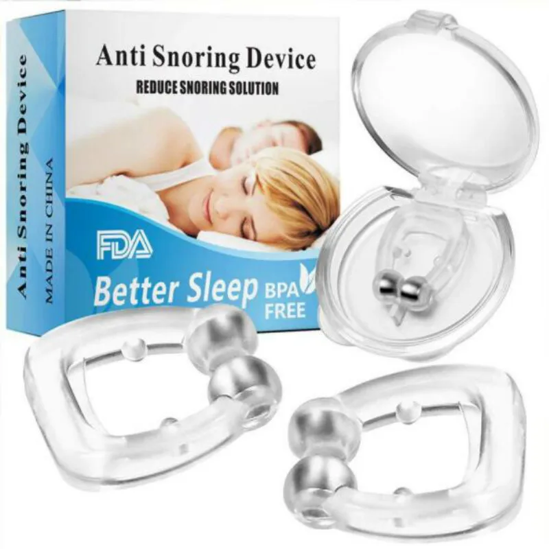1pc Silicone Nose Clip Anti Snore Stopper Snoring Silent Sleep