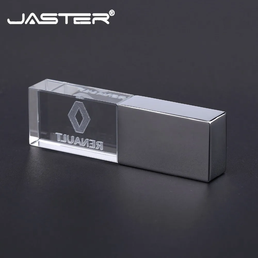 JASTER renault crystal+ металлический USB флеш-накопитель 4 ГБ 8 ГБ 16 ГБ 32 ГБ 64 ГБ 128 Гб Внешняя карта памяти u диск
