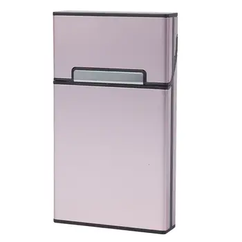

New Ultra Thin Fashion Pipes Creative Personality Cigaret Case Slim Metal Cigarette Box Gift Box Women Cigarette Holder