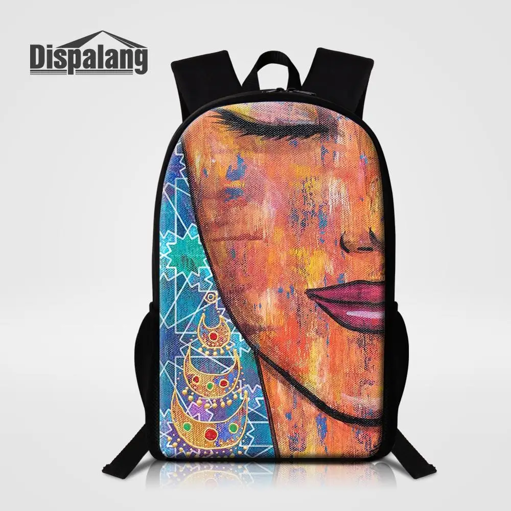 Backpack10 Dispalang Для женщин рюкзак в африканском стиле; Детские футболки для девочек, с принтом, школьные ранцы изготовленные на заказ распылитель ранцевого типа для с 16 дюймов Mochila Feminina, детский осенний популярный стильный DIY ранцы - Цвет: Backpack10