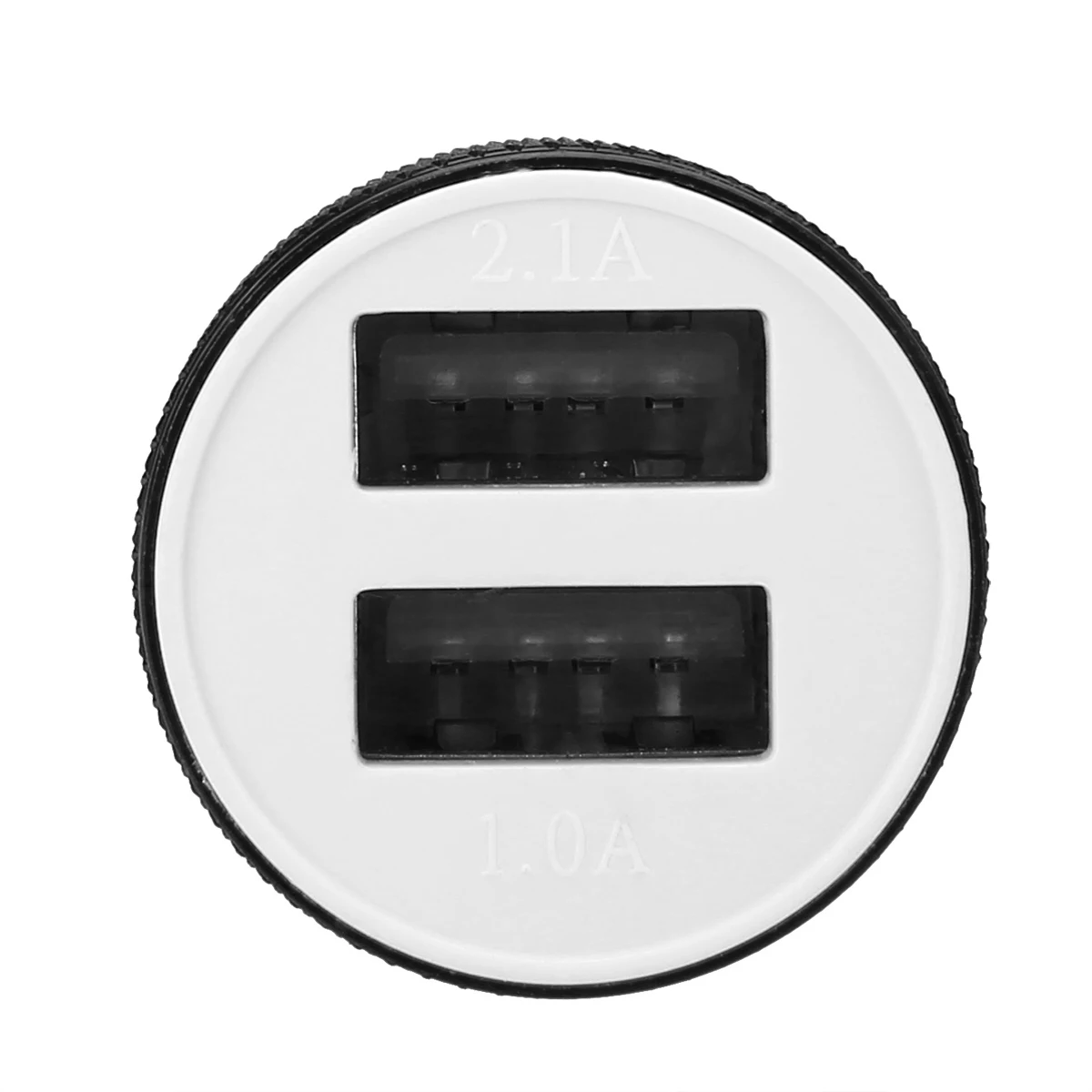 New Compatible DC 12-24V 2.1A 1.0A Aluminium Dual USB-port USB Universal Car Charger Adapter Suitable For i-phone6/6s/5