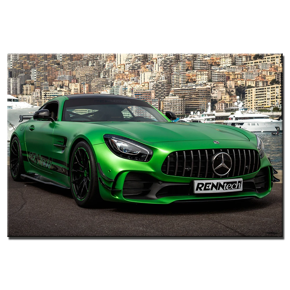 AMG плакат с суперкаром картины на холсте для гостиной HD печатные настенные