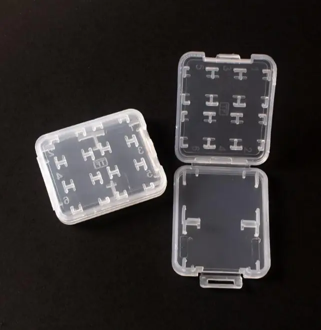 8 в 1 пластиковый чехол Коробка для TF Micro SD карты памяти для SDHC TF MS протектор держатель высокое качество SN2198