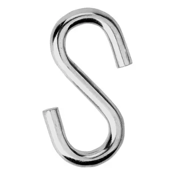 

Heavy Duty S Hooks Ultra Thick Hammock S Shaped Hooks Galvanized Utility Hanger, Pack of 2