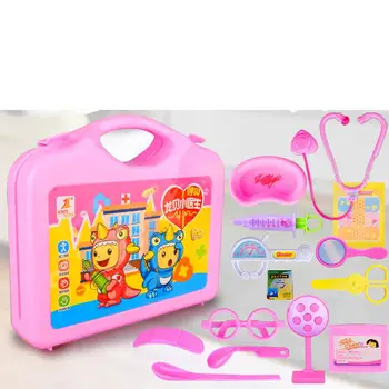 

Kuulee 15pcs Simulation Medicine Box Set Doctor Nurse Role Play Game Children Play House Tool Toys