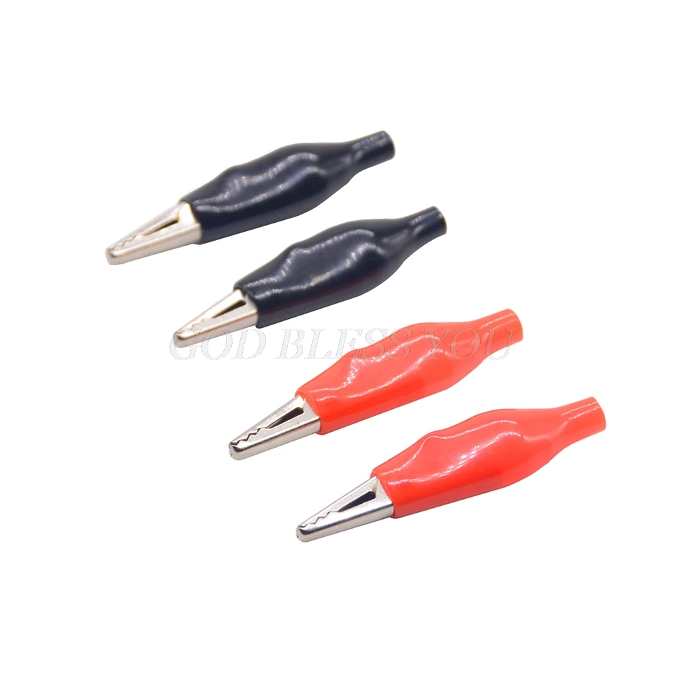 10X Leads HOT for Electrical Jumper Wire Test Cable Alligator Clip 28mm~/_NDn8