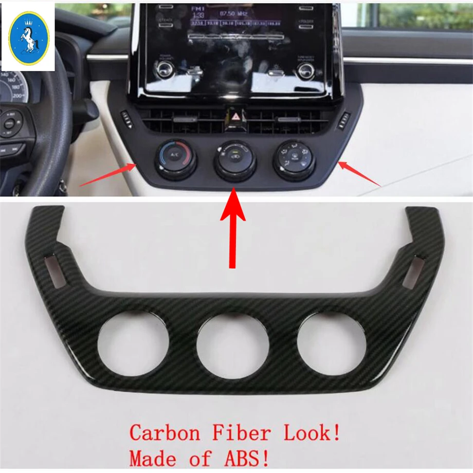 ABS Carbon Fiber Console GPS Navigation Frame Trim for Toyota 4Runner 2014-2019 ABS Carbon Fiber Console GPS Navigation Frame Trim for Toyota 4Runner 2014-2019