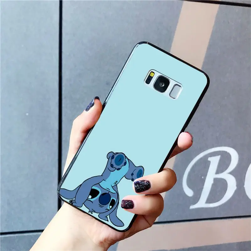 Babaite в сказочном стиле витражи из мультфильма «Лило Стич» чехол для телефона для samsung Galaxy S10E S7 край S9 S8 S10plus S6 S10Lite S5 M10
