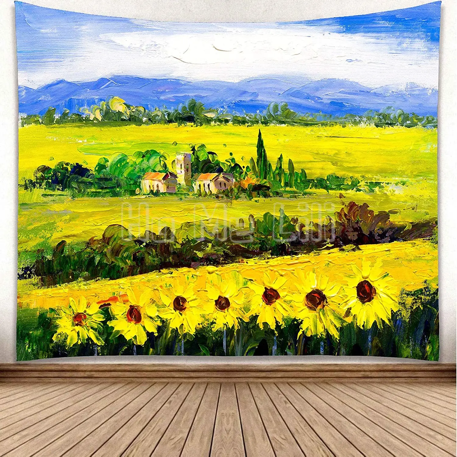 

Sunflower Tapestry Yellow Sunflower Garden Style Home Decoration