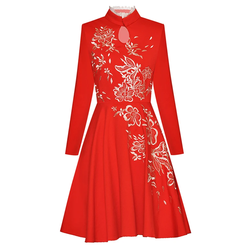 fit and flare dress knee length floral