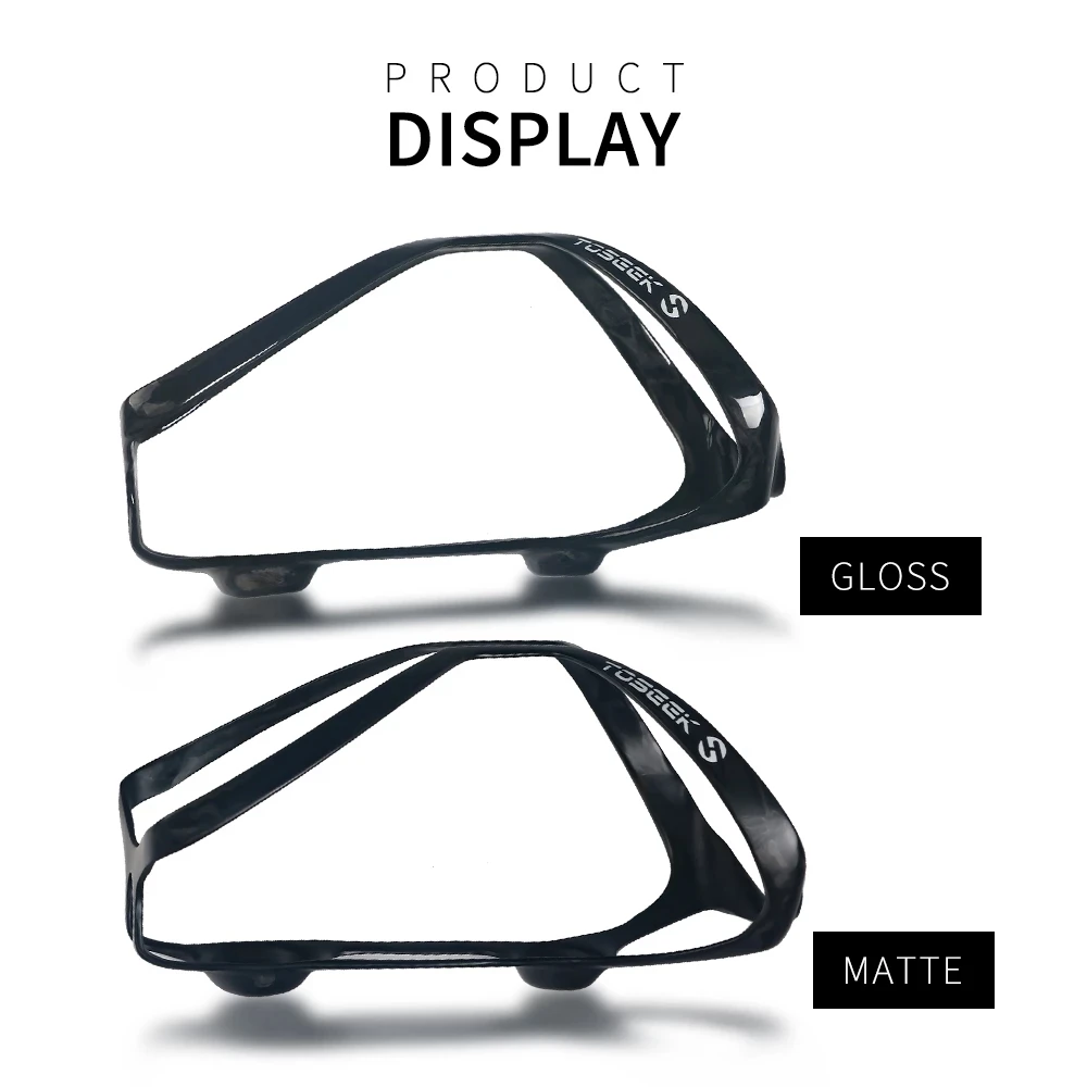 TOSEEK 탄소 섬유 물병 케이지 자전거 물병 홀더 자전거 부품 경량 18g 직경 65mm 물병에 적합