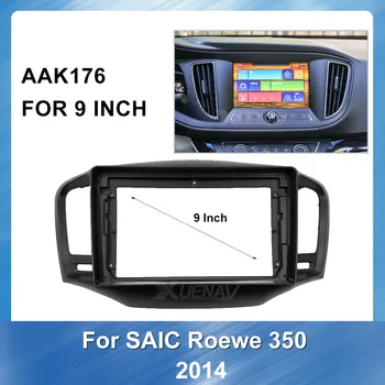 

2Din Dash Trim Kit Panel Dashboard ABS plastic Installation 9 inch Car Radio Fascia Frame Dash Panel For SAIC Roewe 350 2014