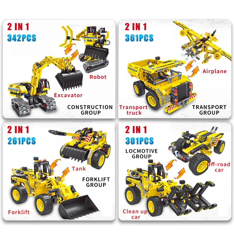 Конструкторы Technic автомобильные игрушки инженерный бульдозер экскаватор