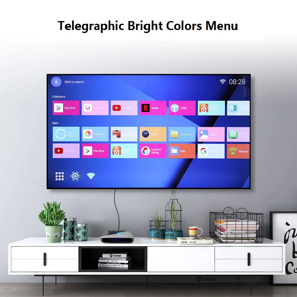 Amlogic S905X3 ТВ-приставка RGB светильник Android 9,0 9 4GB 64GB Wifi 4K 60fps 8K 24fps Netflix Youtube Smart tv box
