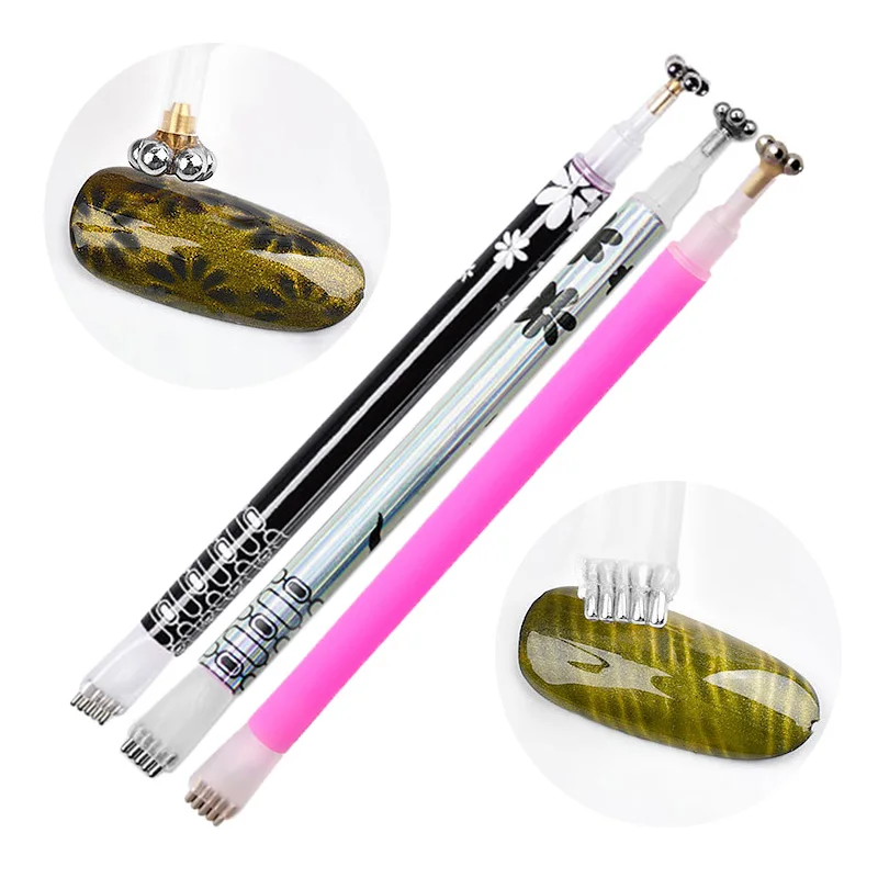 Nail Tool Cat Eye Magnetic Stick Rod Powerful Magnet Pen for Cat Eye Gel Polish Nail Art Decoration