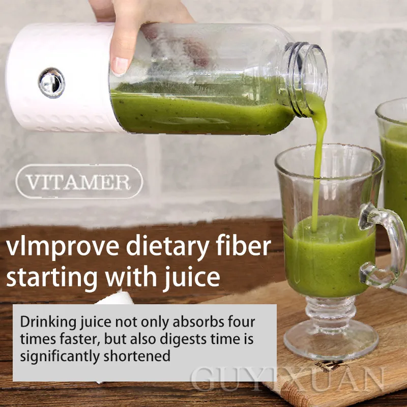 Optional three-color color Vitamin cup Mini portable juicer electric Charging Lemon cup