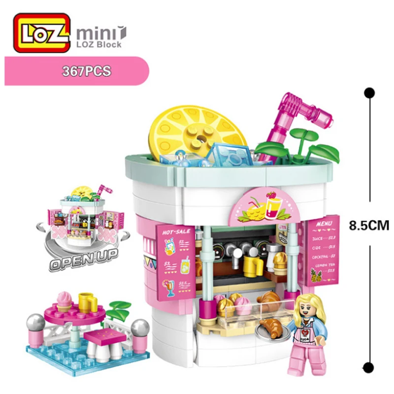 LOZ building blocks mini small particle children s educational toys DIY playground Ferris wheel mosaic 5