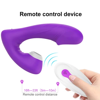 Erotic Dildo Vibrator Clit Sucker Blowjob Tongue Vibrating Panties Suction Vibrator Sex Toys for Women Women Vibro Sex Shop 3