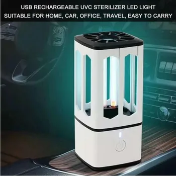 

UVC High Ozone Ultraviolet Disinfection Portable Sterilization Lamp USB Rechargeable Ultraviolet Sterilizer LED Mite Sterilizer