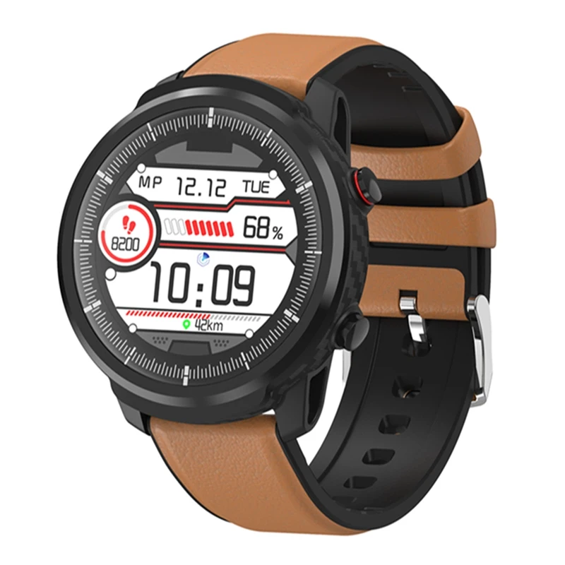 S10P brown Новое поступление S10 Full-Touch HD экран IP68 Смарт Браслет для измерения кровяного давления кислородная погода дисплей Smartwatch для дропшиппинг - Цвет: S10P brown