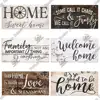 Putuo Decor Home Wooden Signs Family Wood Wall Plaque Wood Art Home Decor for Friendship Wooden Pendant Home Wall Decoration 3
