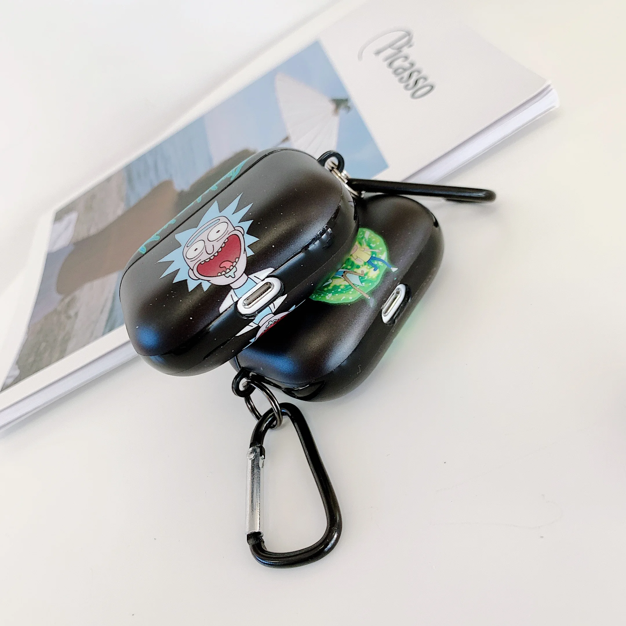 Мультфильм Рик и Морти беспроводной Bluetooth чехол для наушников Apple AirPods Pro & 2 1